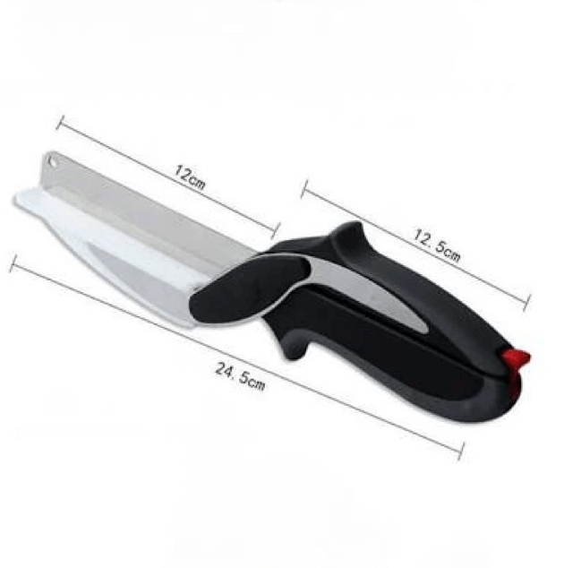 2-in-1 Kitchen Knife with Built-In Cutting Board