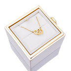 [Ideal Gift] Eternal Rose Box - With engraved necklace & artificial rose