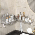 Wall-mounted punch-free corner shelf