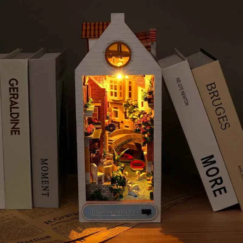Bruges Ancient City DIY Book Nook Kit