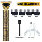 Branded T9 Vintage Beard Trimmer Professional Hair Cut Shaving Machine USB Rechargeable Wireless