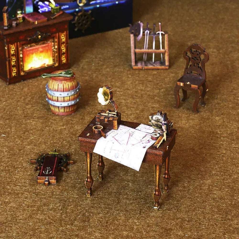 Aden Pirate Ship DIY Book Nook Kit
