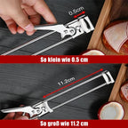 Adjustable multifunctional can opener made of stainless steel