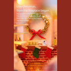 Christmas Snowy Night DIY Miniature Dollhouse Kit