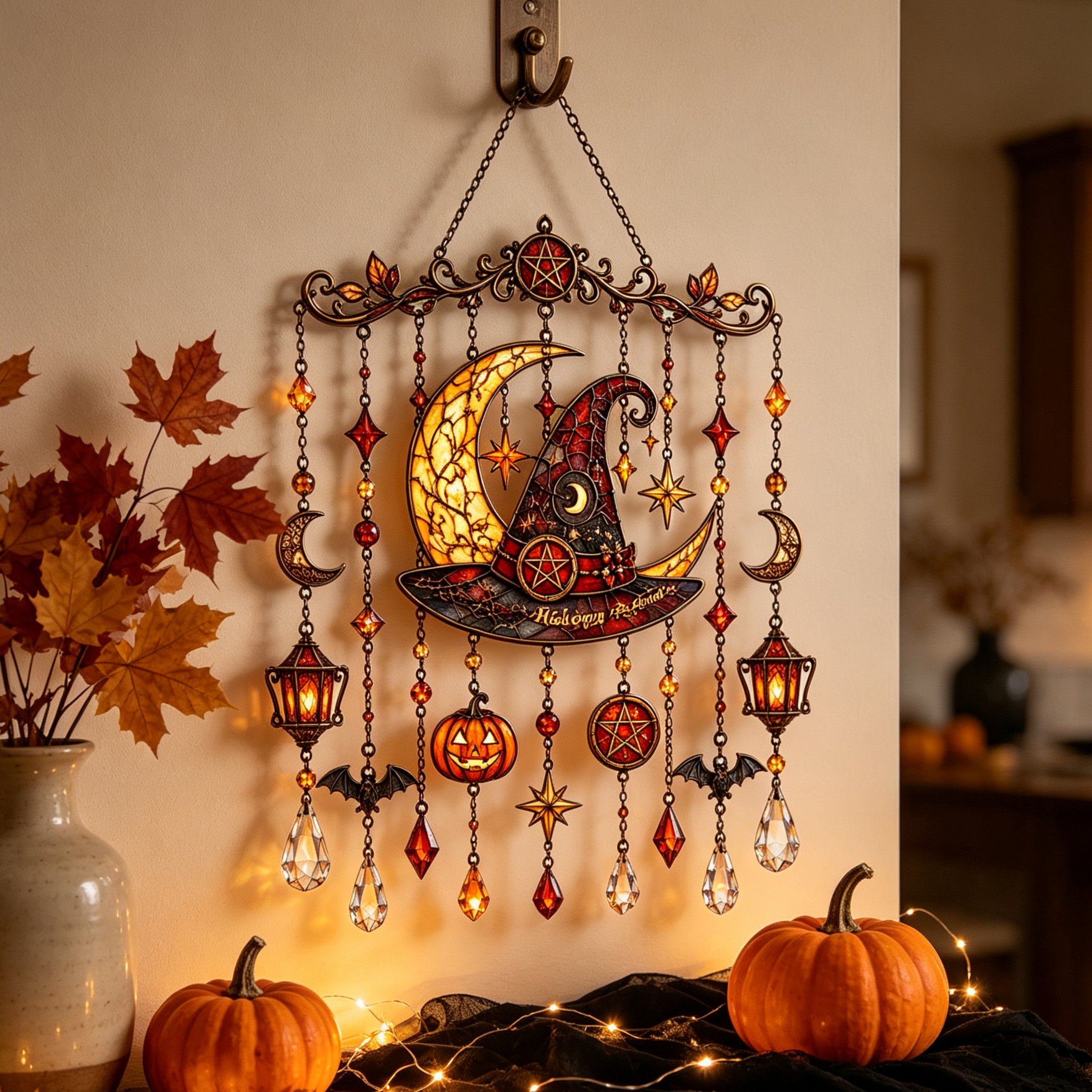 Holiday Window Suncatcher - 3 Seasonal Designs, 20 cm