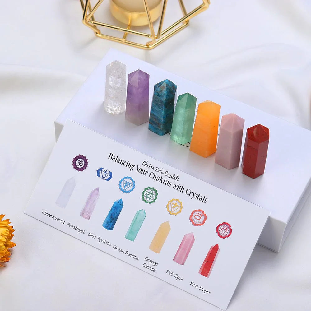 7 Chakra Stones Set Gift