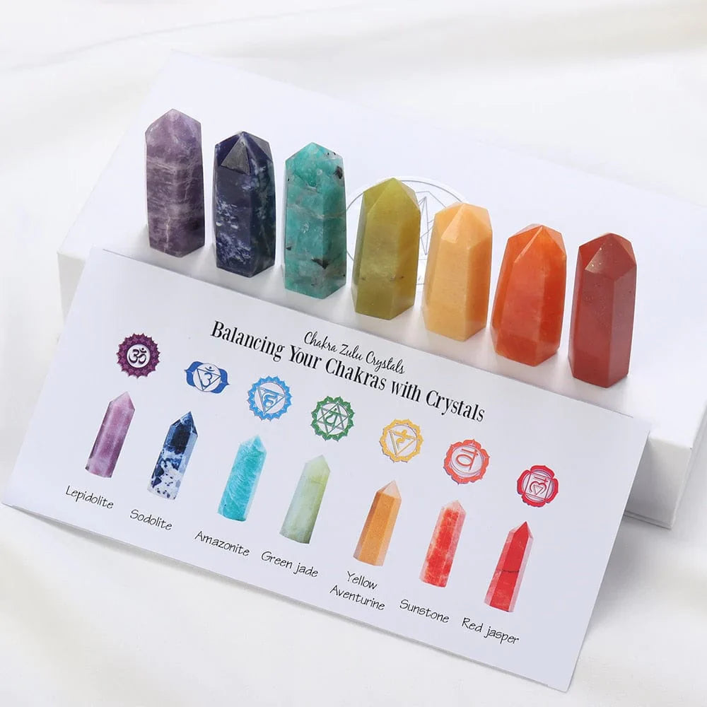 7 Chakra Stones Set Gift