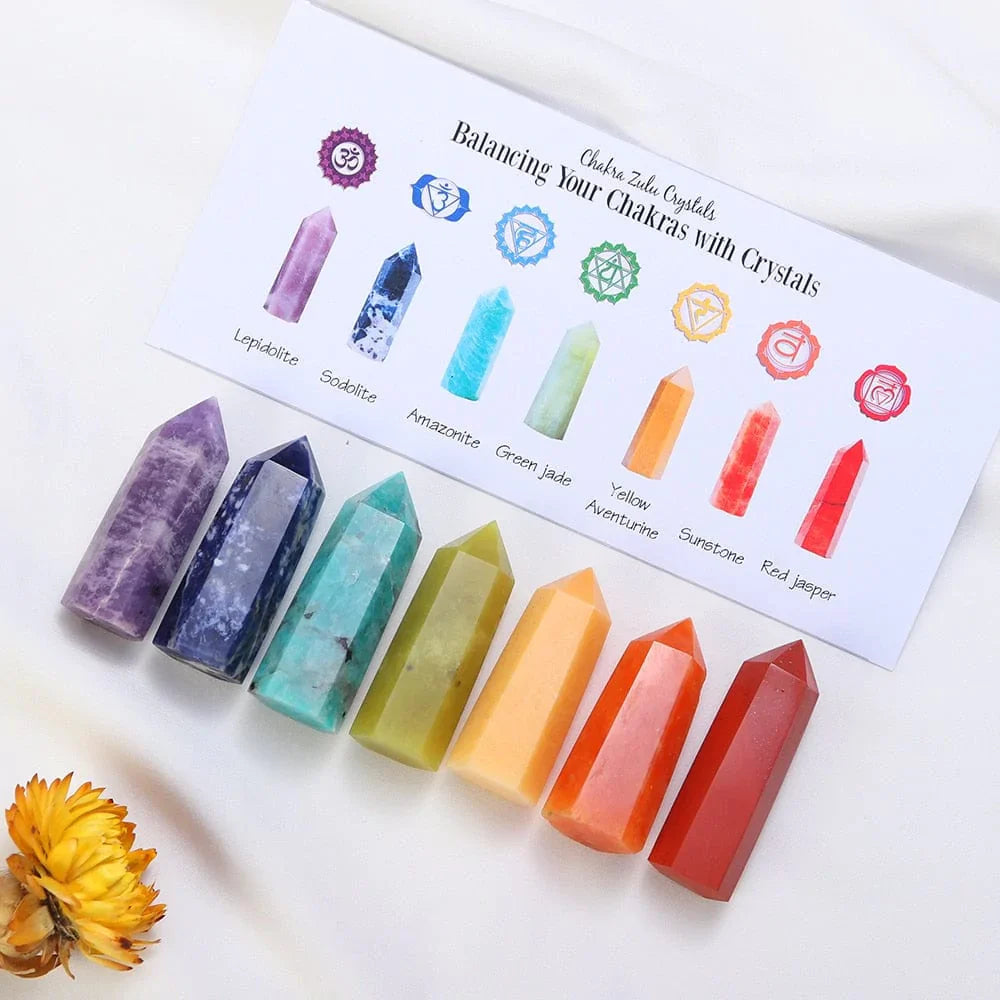 7 Chakra Stones Set Gift