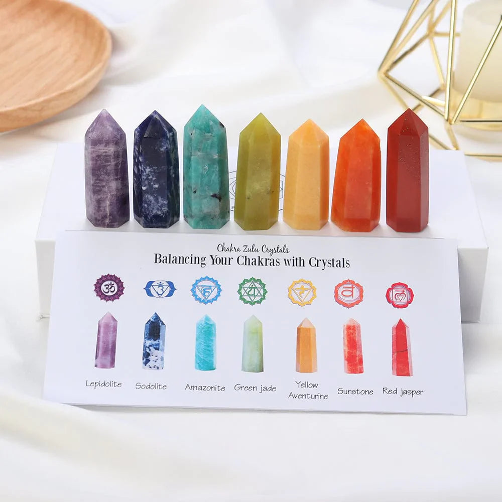 7 Chakra Stones Set Gift