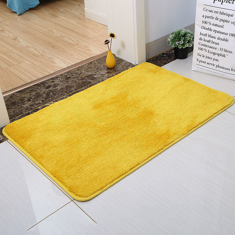 Feblilac Solid Color Tufted Bath Mat, Multiple Sizes Bath Mat, Pure Non-Slip Bath Mat