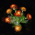Modern Outdoor Solar Lighting with 7 Flowers