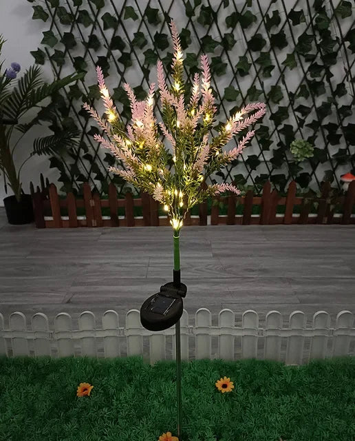 Modern Outdoor Solar Lighting with 7 Flowers