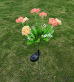 Modern Outdoor Solar Lighting with 7 Flowers