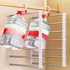 7 Rod Space-Saving Stainless Steel Trouser Hanger