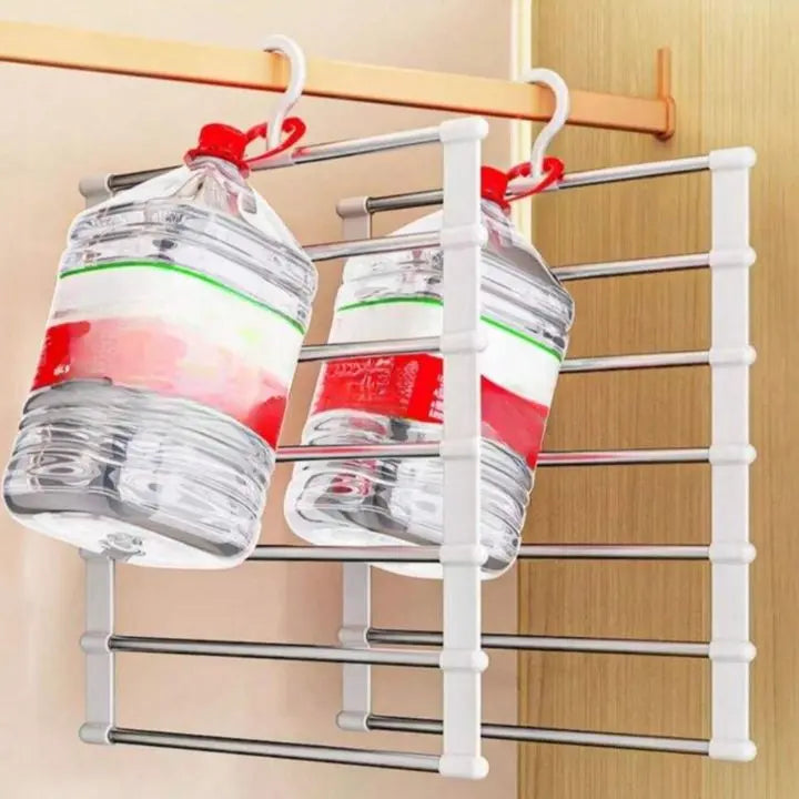 7 Rod Space-Saving Stainless Steel Trouser Hanger