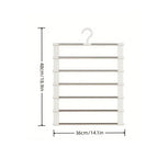 7 Rod Space-Saving Stainless Steel Trouser Hanger
