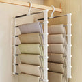 7 Rod Space-Saving Stainless Steel Trouser Hanger