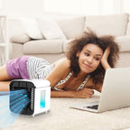 7-Colors Switchable Portable Mini Air Conditioner Cooler Fan