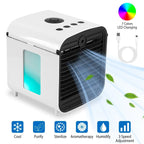 7-Colors Switchable Portable Mini Air Conditioner Cooler Fan