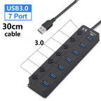 7-Port USB 3.0 Hub with Power Switch – PortMaster (1+1 FREE)