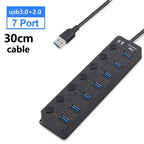 7-Port USB 3.0 Hub with Power Switch – PortMaster (1+1 FREE)
