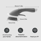 Cleaning brush with long handle