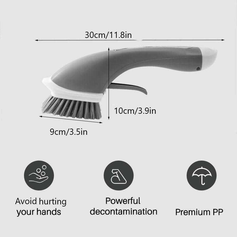 Cleaning brush with long handle