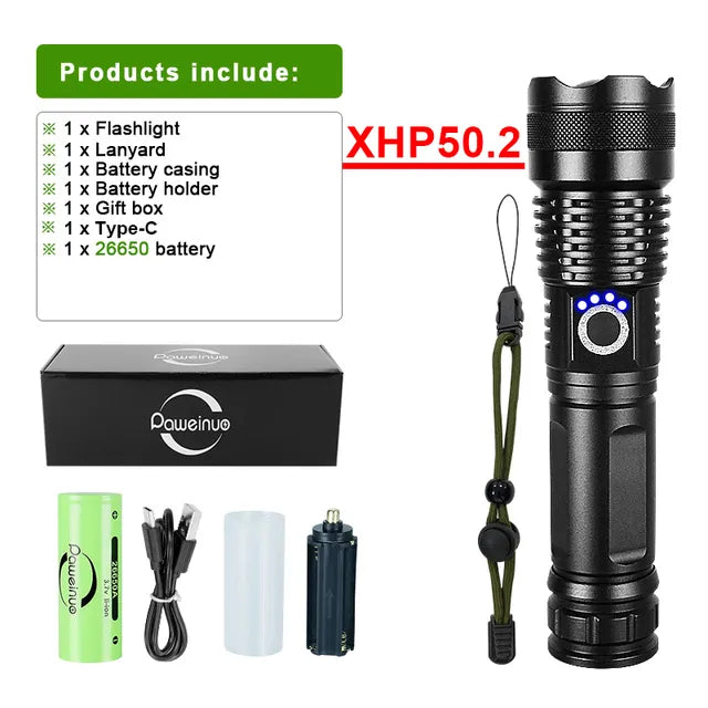 LumiBeam Flashlight - Powerful Rechargeable LED Flashlight