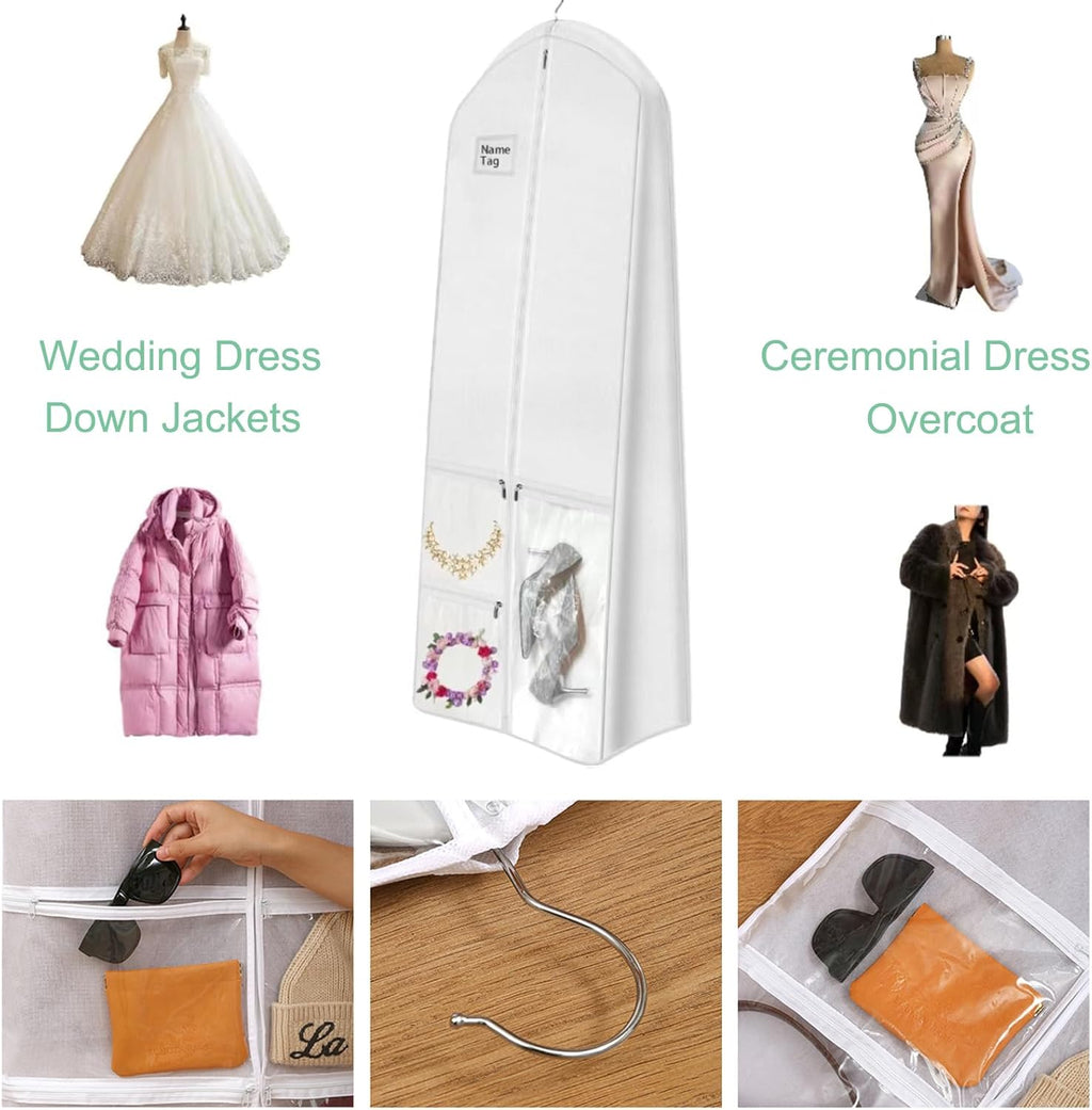 Long Wedding Dress Storage Set – Dustproof Wedding Dress Bag (1+1 FREE)
