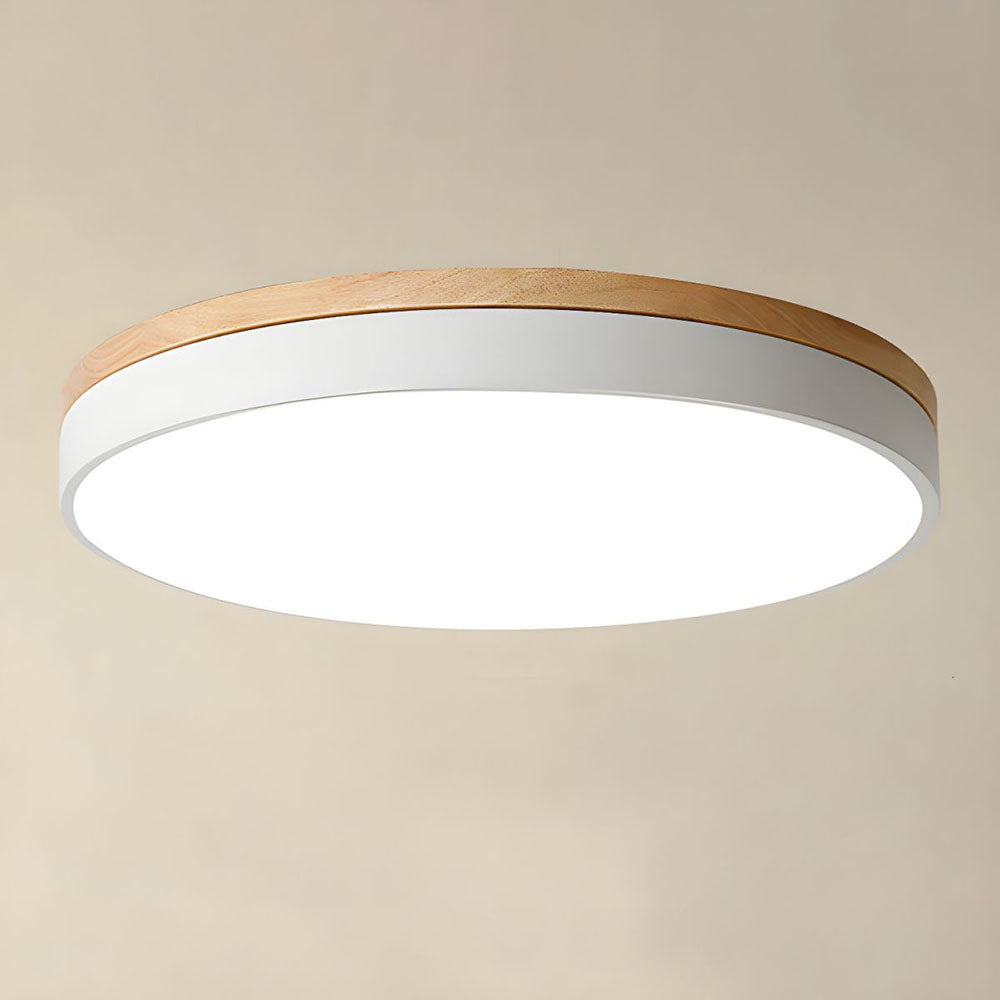 Ceiling Lights Natural Wood Flush Mount Fixture