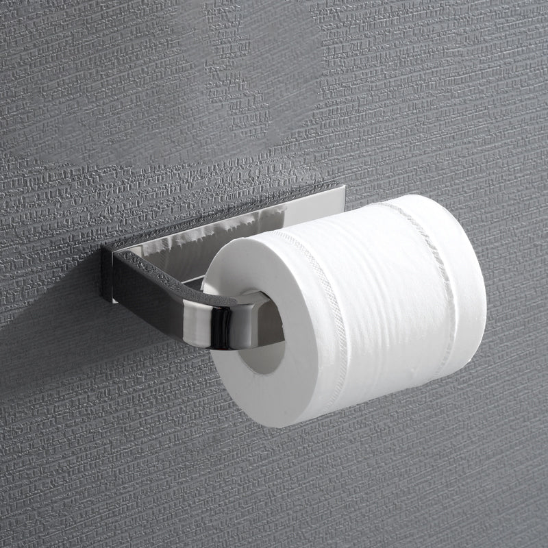 5-piece modern bathroom accessories as single item or in set Polished chrome bathroom set