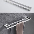 5-piece modern bathroom accessories as single item or in set Polished chrome bathroom set