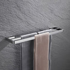 5-piece modern bathroom accessories as single item or in set Polished chrome bathroom set