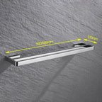 5-piece modern bathroom accessories as single item or in set Polished chrome bathroom set