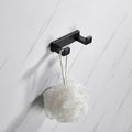 Matte Black 5-piece modern bathroom accessory as individual piece or as set with towel bar