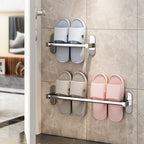 2-Piece Stainless Steel Slip Resistant Modern Chrome Bathroom Hardware Set