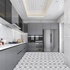 Peel & Stick Vinyl Flooring Lightly patterned vinyl flooring with a matte sheen