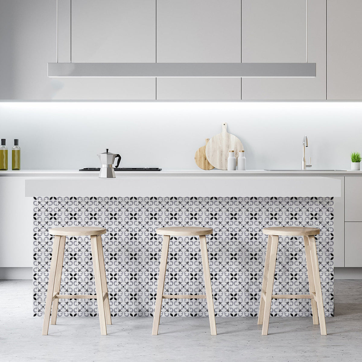 Peel & Stick Vinyl Flooring Lightly patterned vinyl flooring with a matte sheen