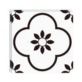 Peel & Stick Vinyl Floor Lightly patterned vinyl floor with straight edge