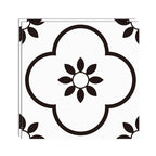Peel & Stick Vinyl Floor Lightly patterned vinyl floor with straight edge