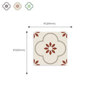 Peel & Stick Vinyl Floor Lightly patterned vinyl floor with straight edge