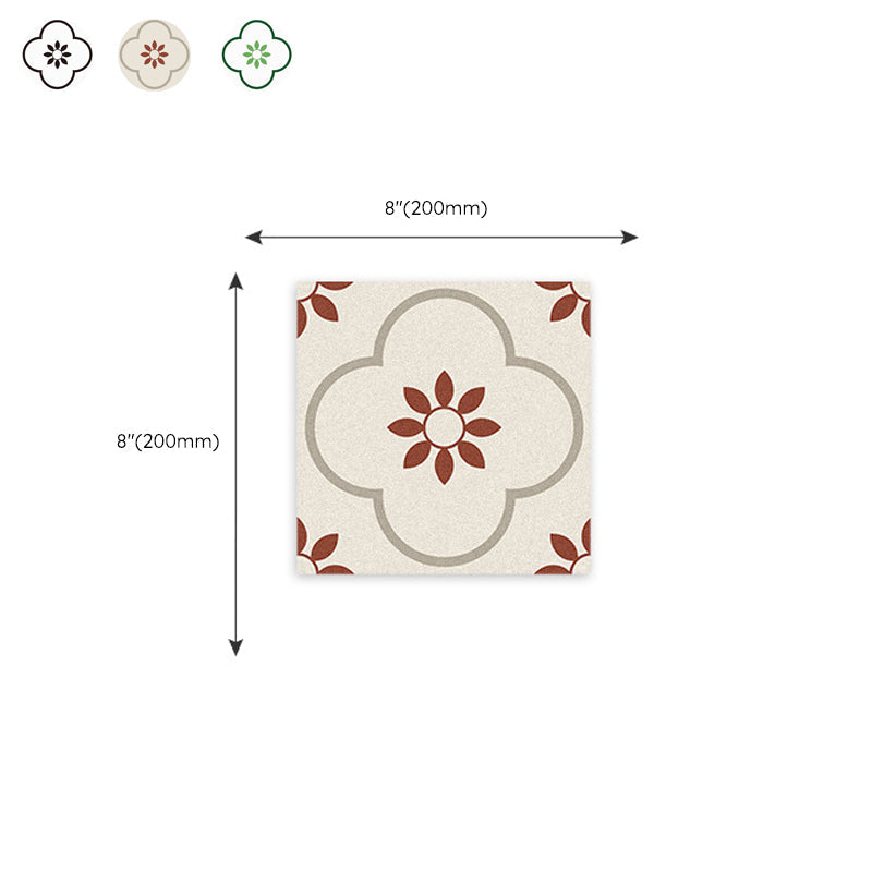 Peel & Stick Vinyl Floor Lightly patterned vinyl floor with straight edge