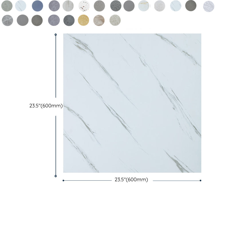 Peel & Stick Vinyl Floor Matte Stone Look Vinyl Floor with Waterproof