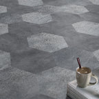 Peel and Stick Vinyl Floor Dark Matte Vinyl Floors with Stone Look