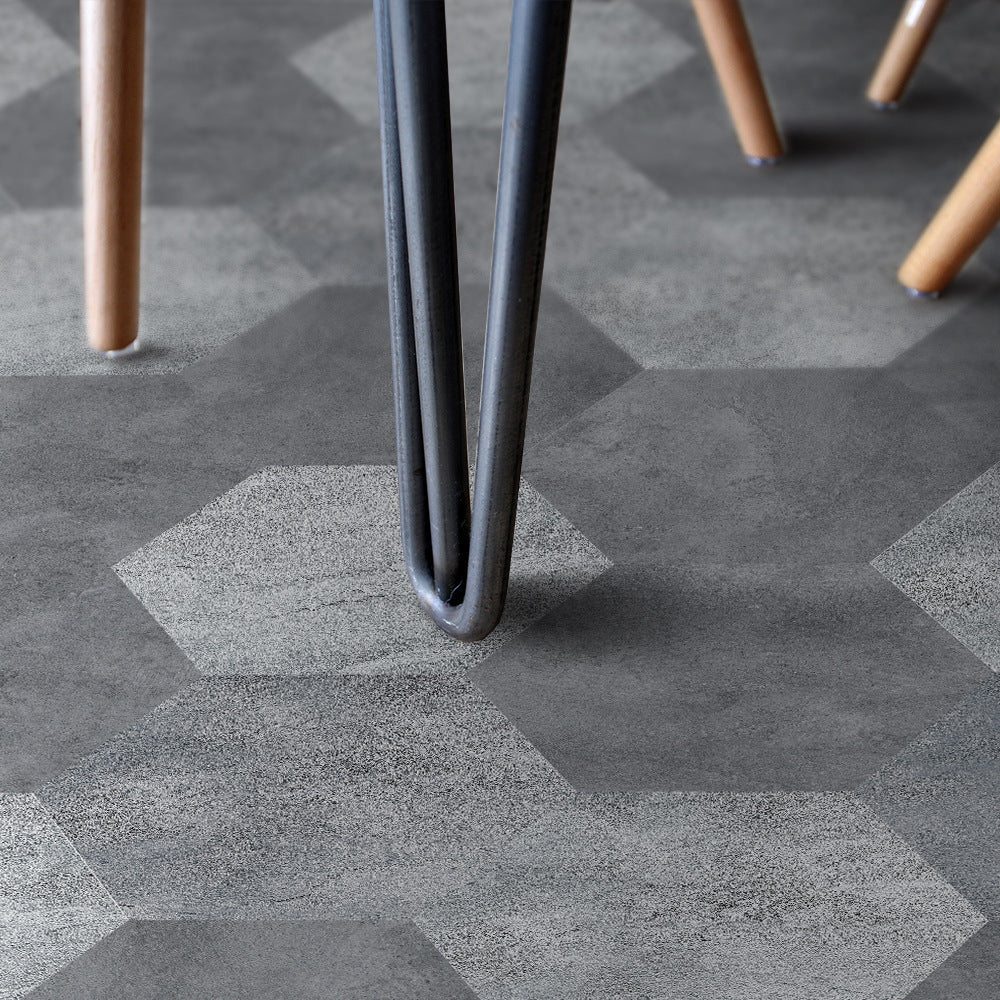 Peel and Stick Vinyl Floor Dark Matte Vinyl Floors with Stone Look