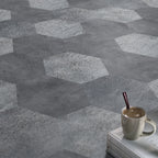 Peel and Stick Vinyl Floor Dark Matte Vinyl Floors with Stone Look