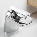 Bathroom Sink Faucet Lever Handle Brass Waterfall Spout Sink Faucet