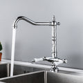 Traditional Kitchen Bar Faucet Double Handle High Arc No Sensor Bar Faucet