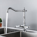 Traditional Kitchen Bar Faucet Double Handle High Arc No Sensor Bar Faucet