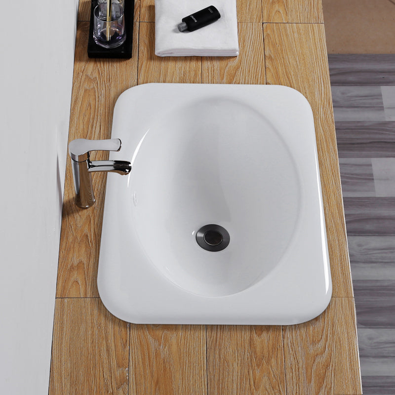 Traditional square washstand ceramics metal base washbasin
